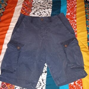 Vintage Y2K Men's American Eagle Navy Cargo Shorts 30 AE